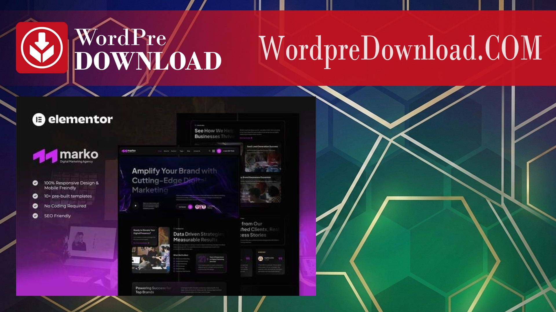 Marko – Digital Marketing Agency Elementor Template Kit – Wordpredownload.com