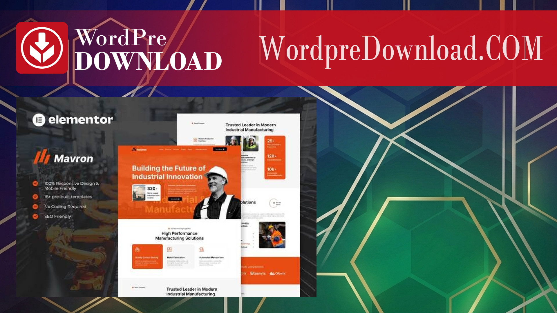 Mavron – Industrial and Manufacturing Elementor Template Kit – WordpreDownload.COM