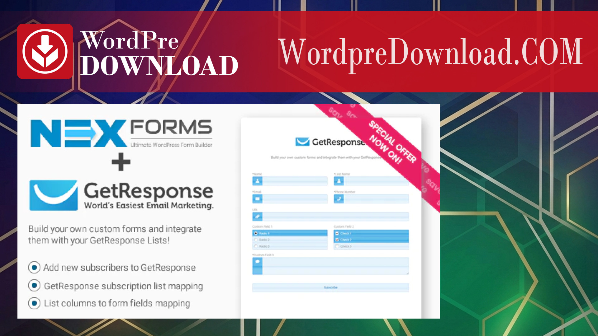 GetResponse for NEX-Forms – WordpreDownload.COM