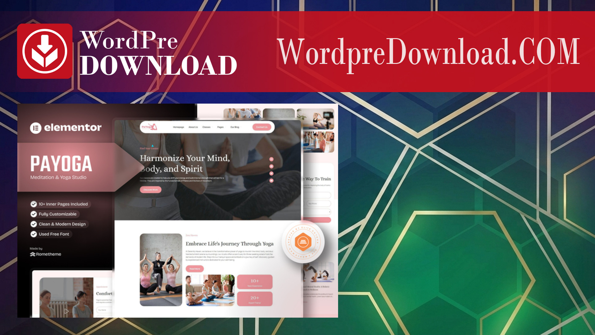 Payoga – Meditation and Yoga Studio Elementor Template Kit – WordpreDownload.COM