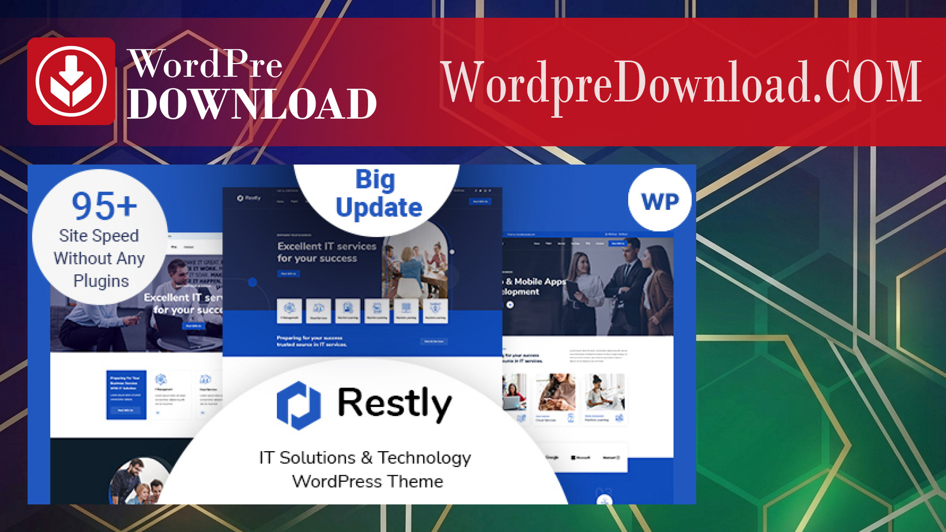 Restly – IT Solutions and Technology WordPress Theme – WordpreDownload.COM