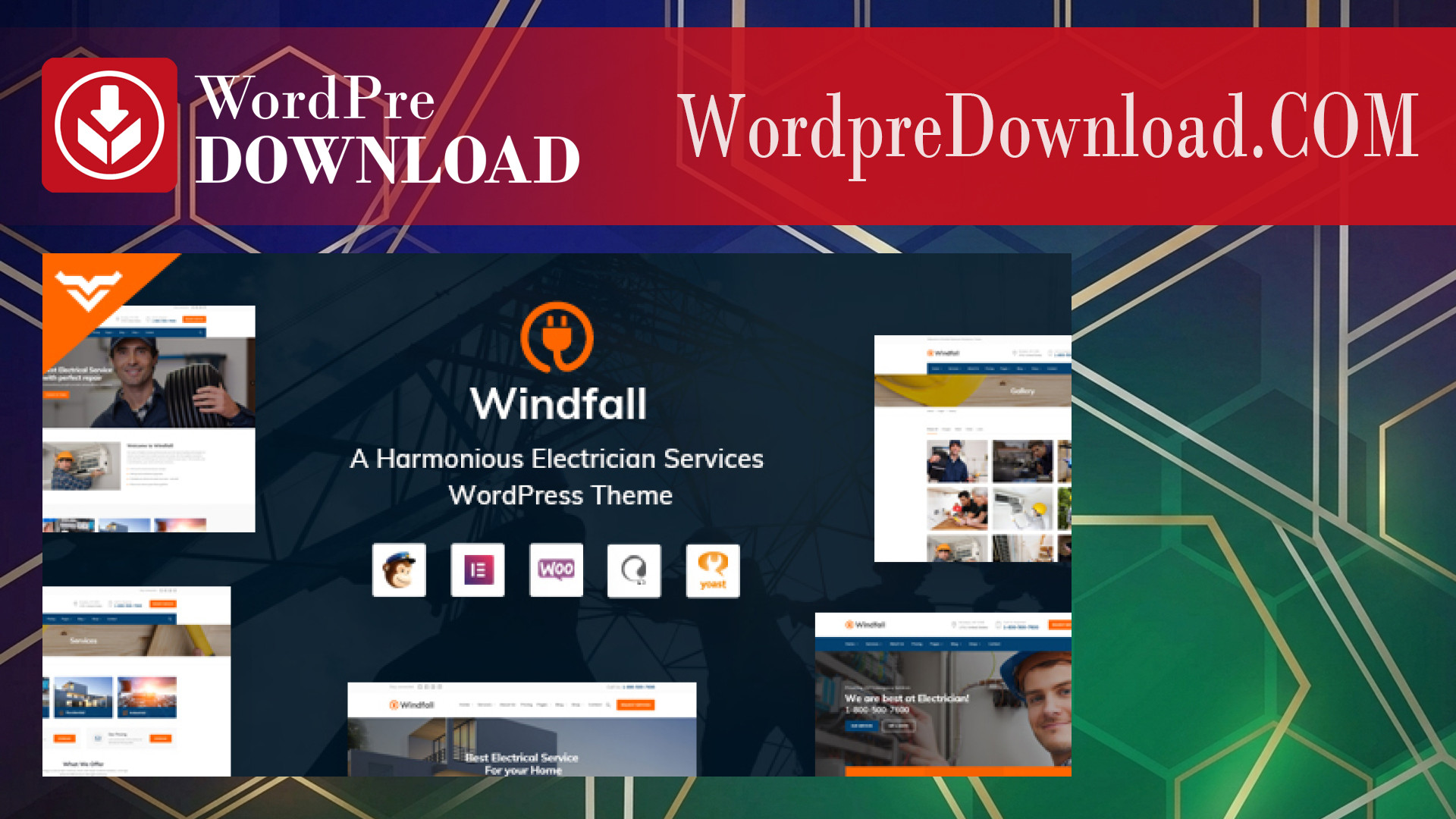 Windfall – Electrician Services WordPress Theme – WordpreDownload.COM