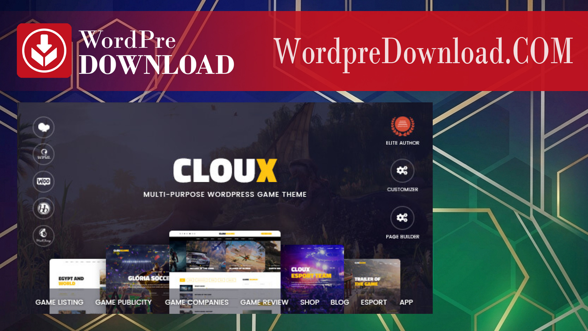 Cloux – Game and Gaming WordPress Theme – WordpreDownload.COM