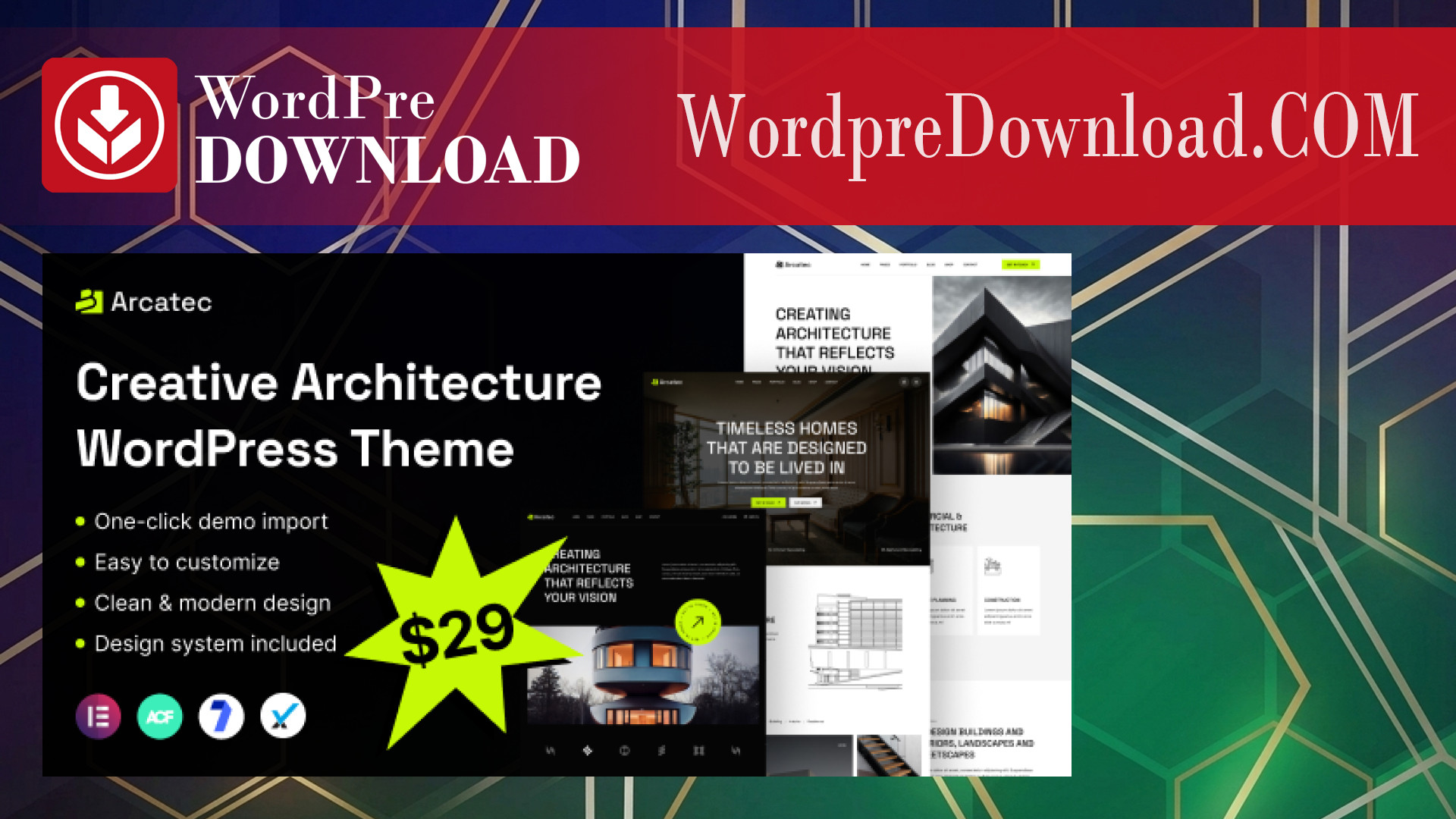 Arcatec – Architecture and Interior WordPress Theme – WordpreDownload.COM