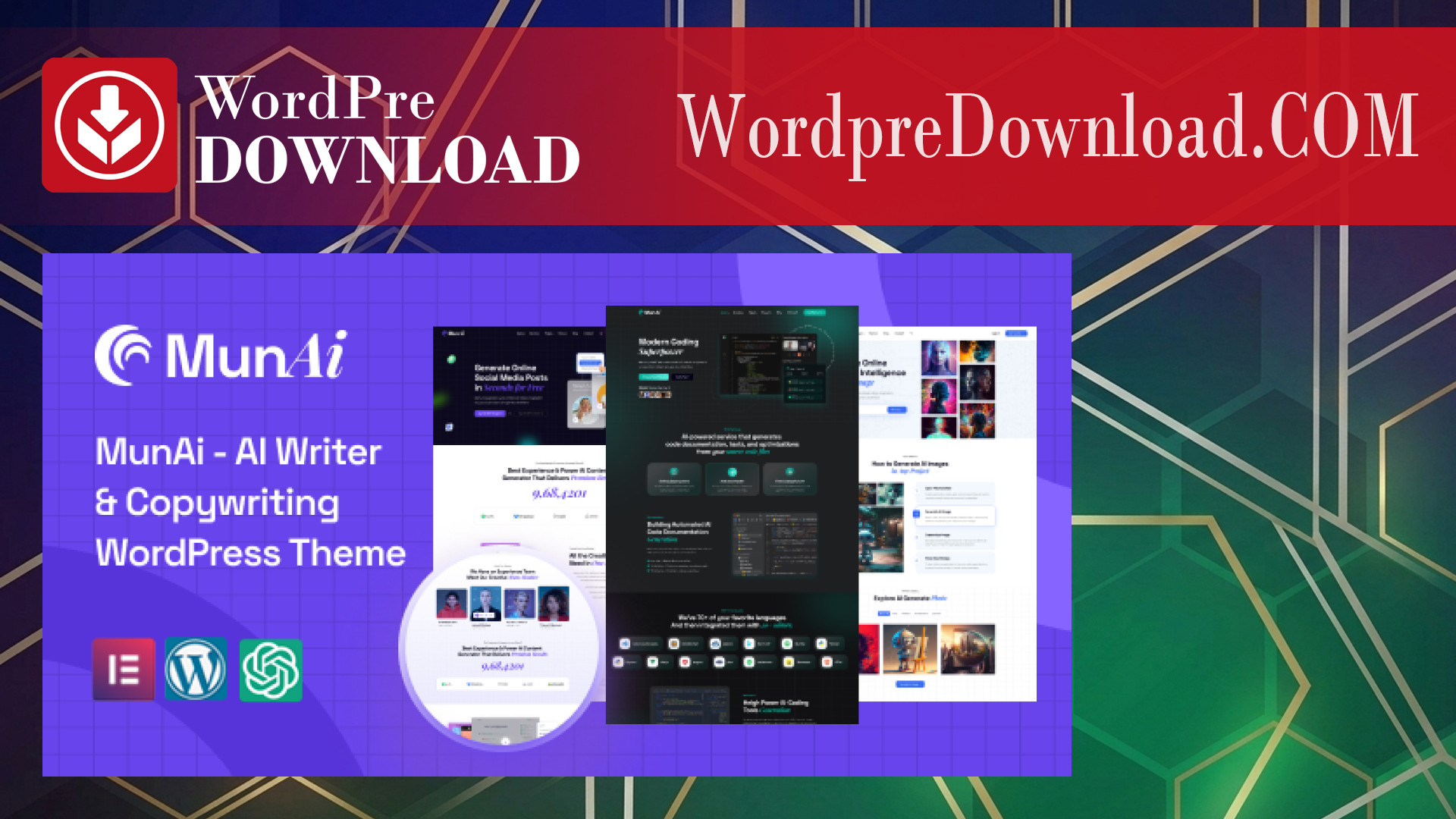 MunAi – AI Writer and Copywriting WordPress Theme – WordpreDownload.COM