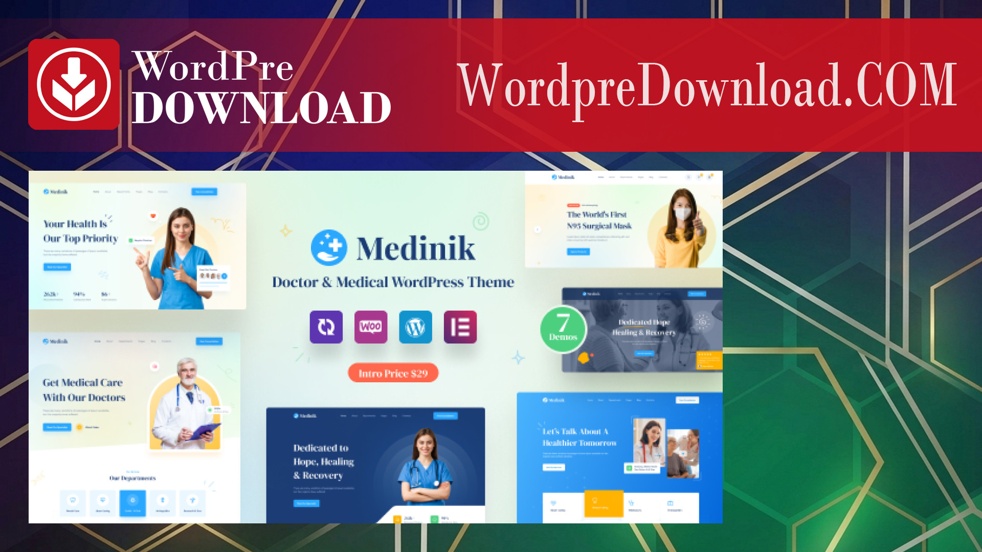 Medinik – Doctor and Medical WordPress Theme – WordpreDownload.COM