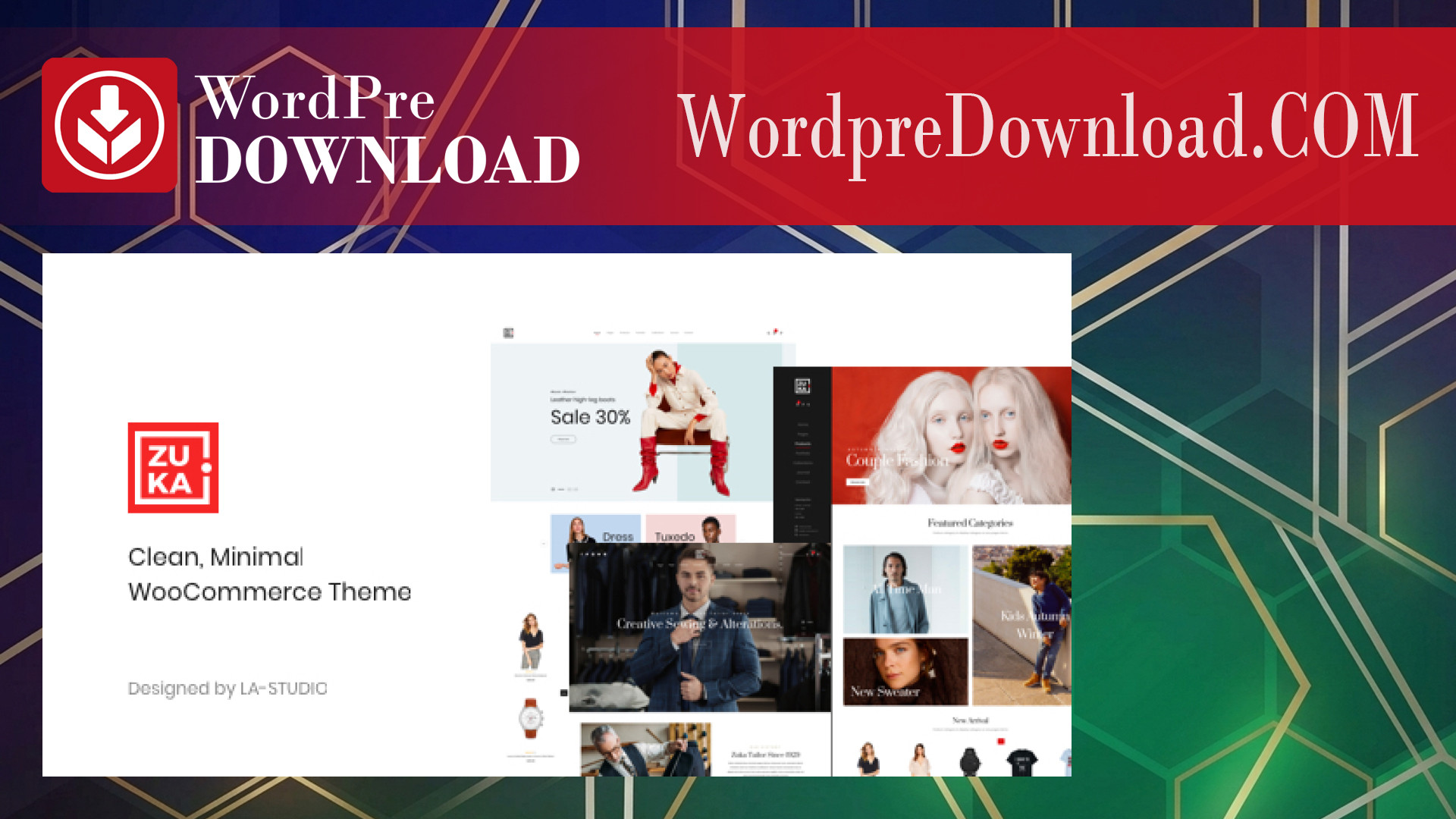 Zuka – Clean, Minimal WooCommerce Theme – WordpreDownload.COM
