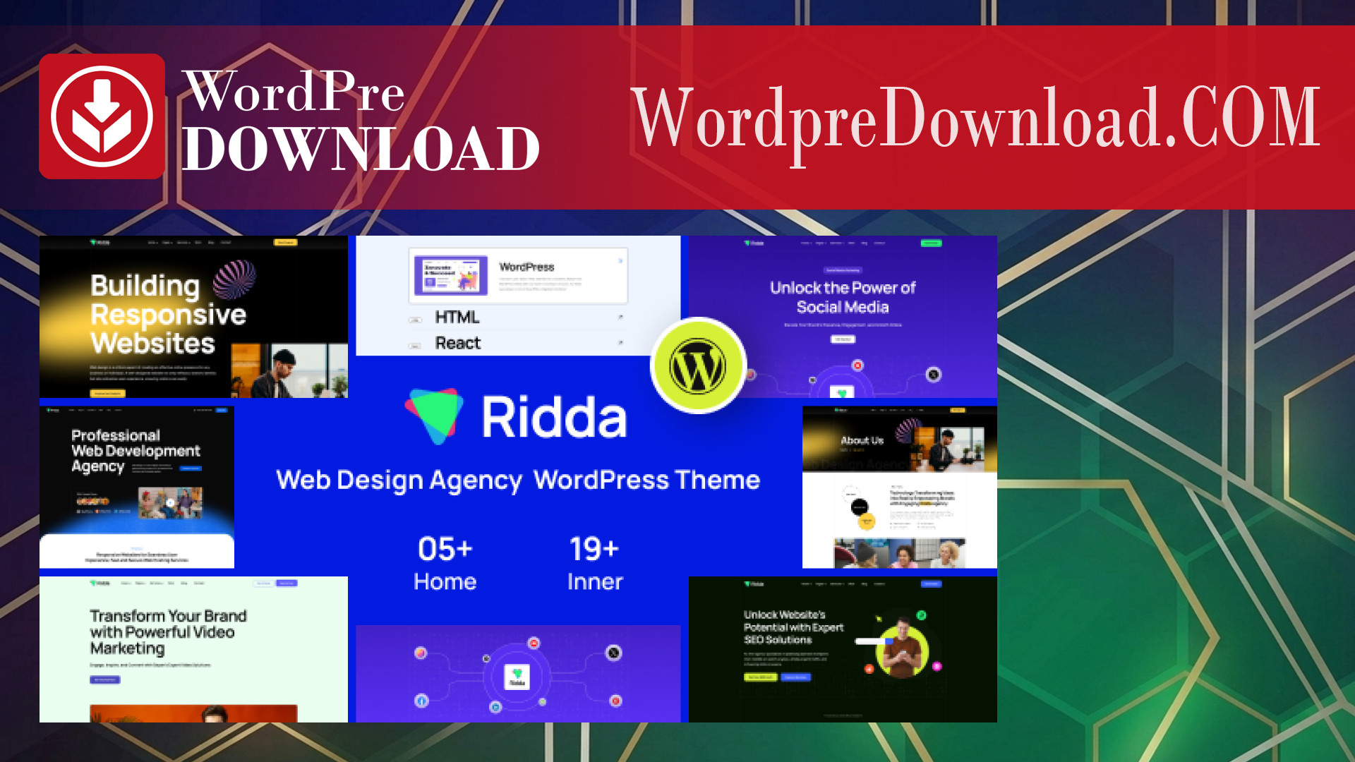 Ridda – Web Design Agency WordPress Theme – WordpreDownload.COM