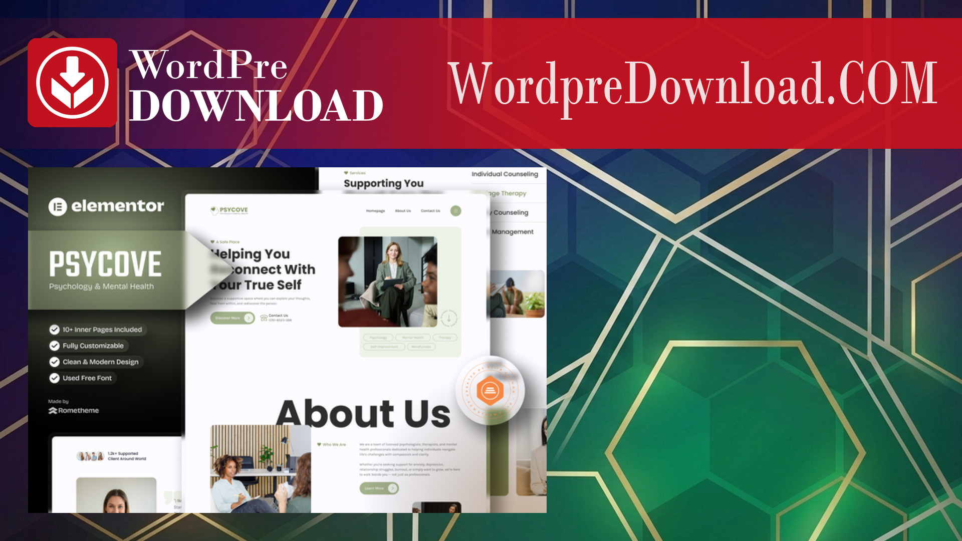 Psycove – Psychology and Mental Health Elementor Template Kit – WordpreDownload.COM