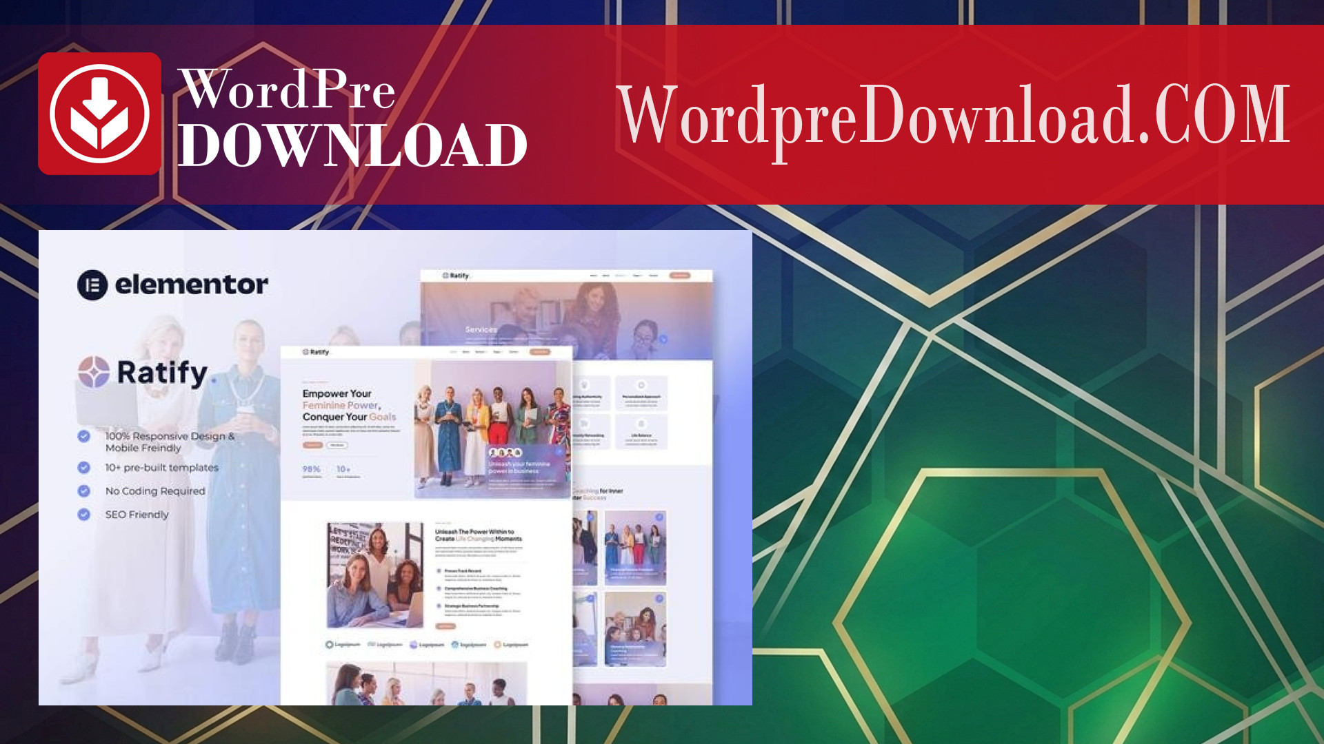 Ratify – Feminine Business Coaching Elementor Template Kit – WordpreDownload.COM