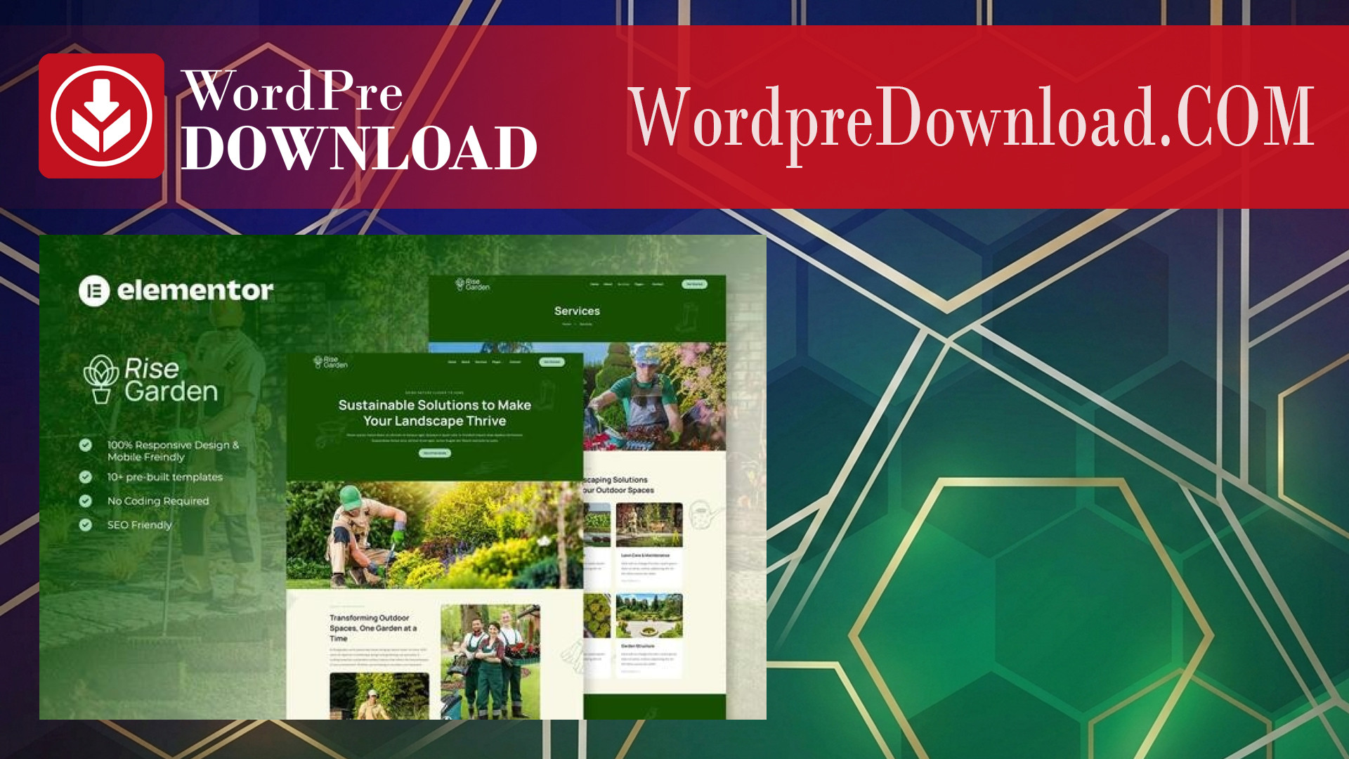 Risegarden – Landscape and Gardening Service Elementor Template Kit – WordpreDownload.COM