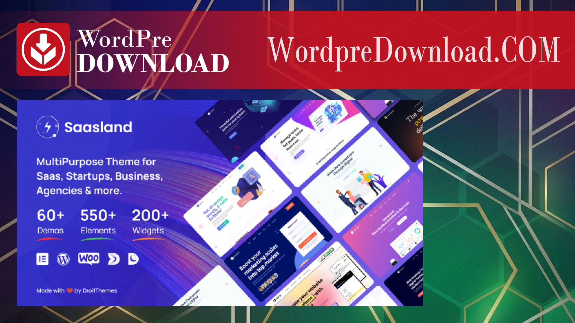 Saasland – MultiPurpose WordPress Theme for Startup – WordpreDownload.COM