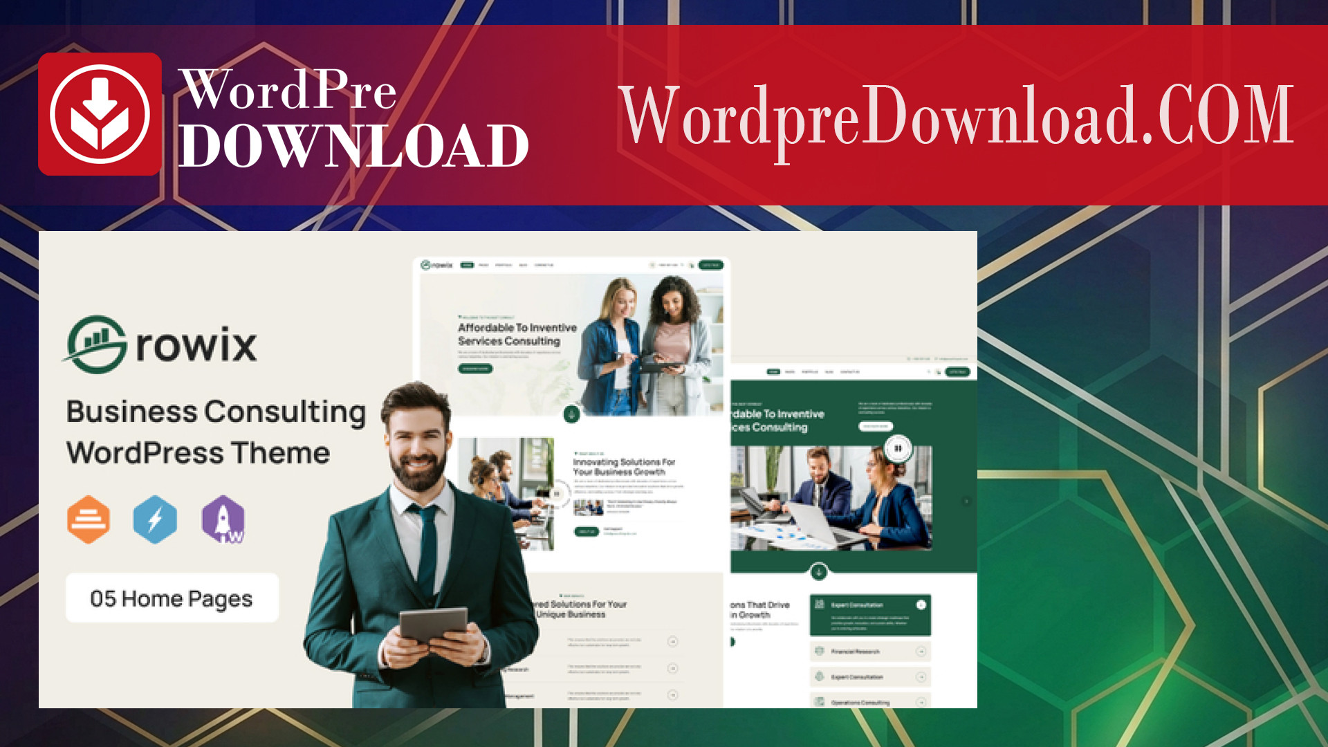 Growix – Business Consulting WordPress Theme – WordpreDownload.COM