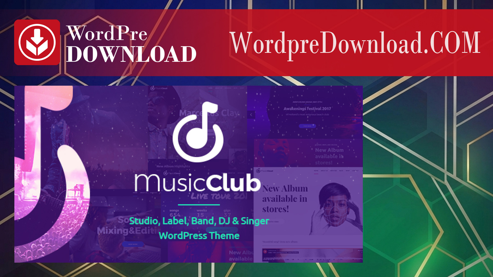 Music Club – Studio, Label, Band, DJ or Singer WordPress Theme – WordpreDownload.COM
