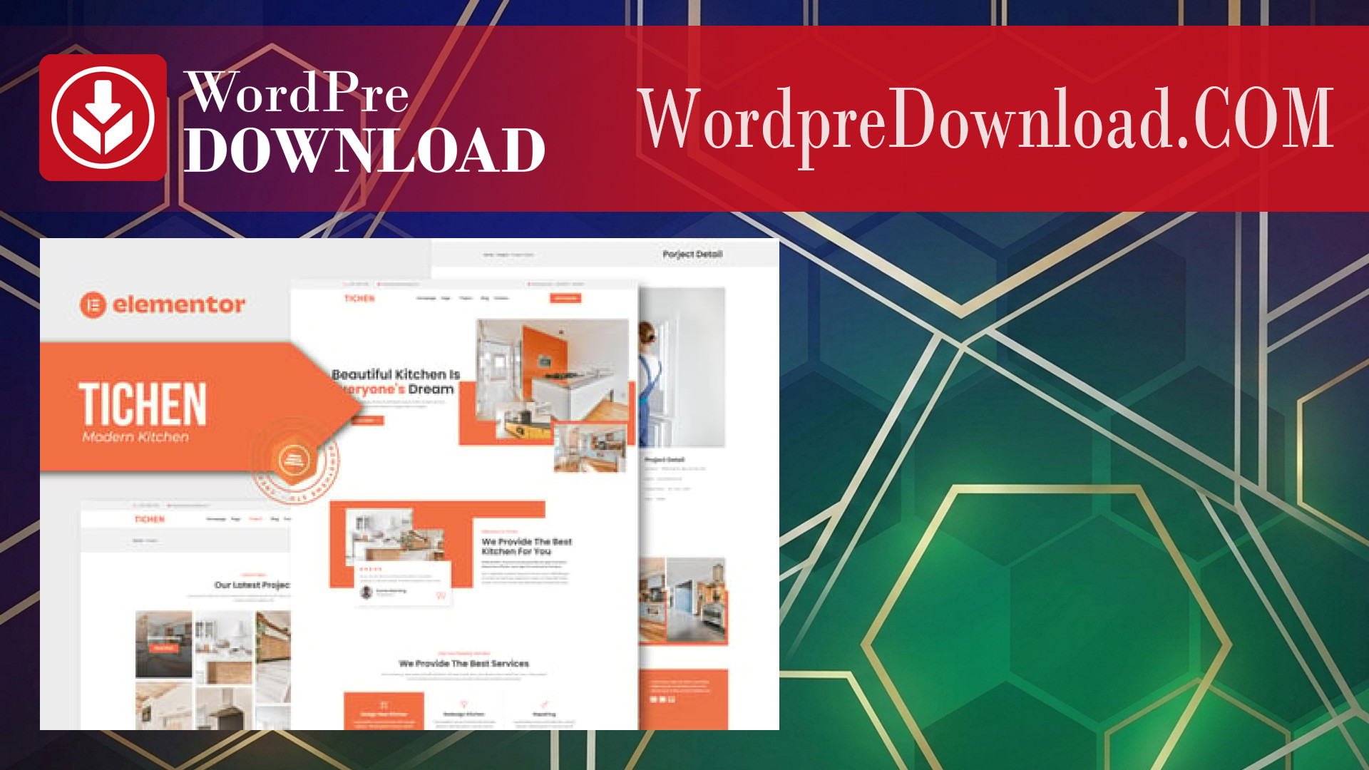 Tichen – Modern Kitchen Elementor Template Kit – WordpreDownload.COM