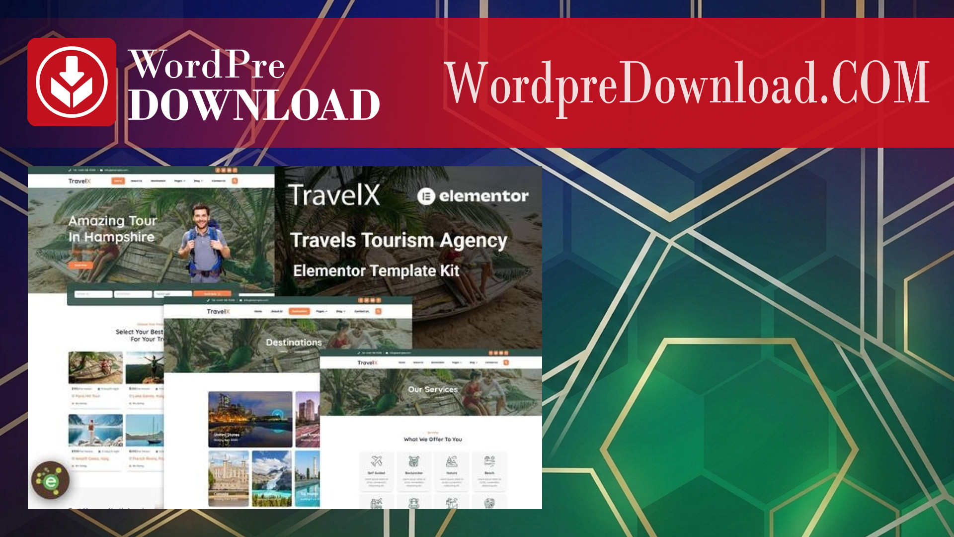 TravelX – Travels Tourism Agency Elementor Template Kit – WordpreDownload.COM