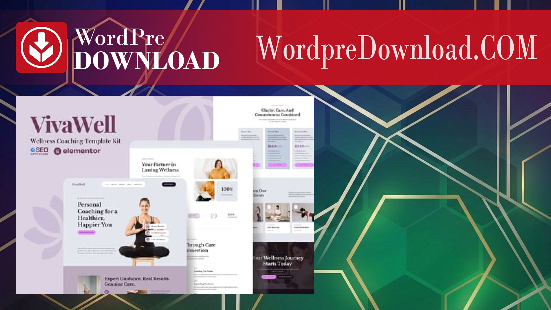 VivaWell – Wellness Coaching Elementor Template Kit – WordpreDownload.COM