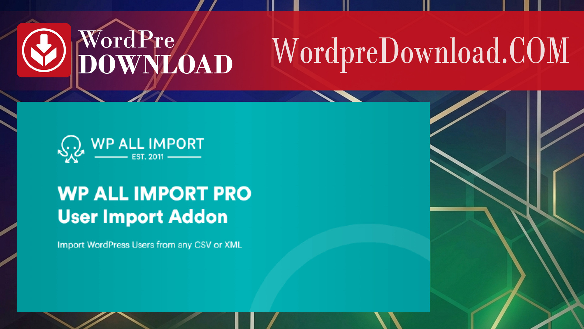 WP All Import Pro User Import Addon – WordpreDownload.COM