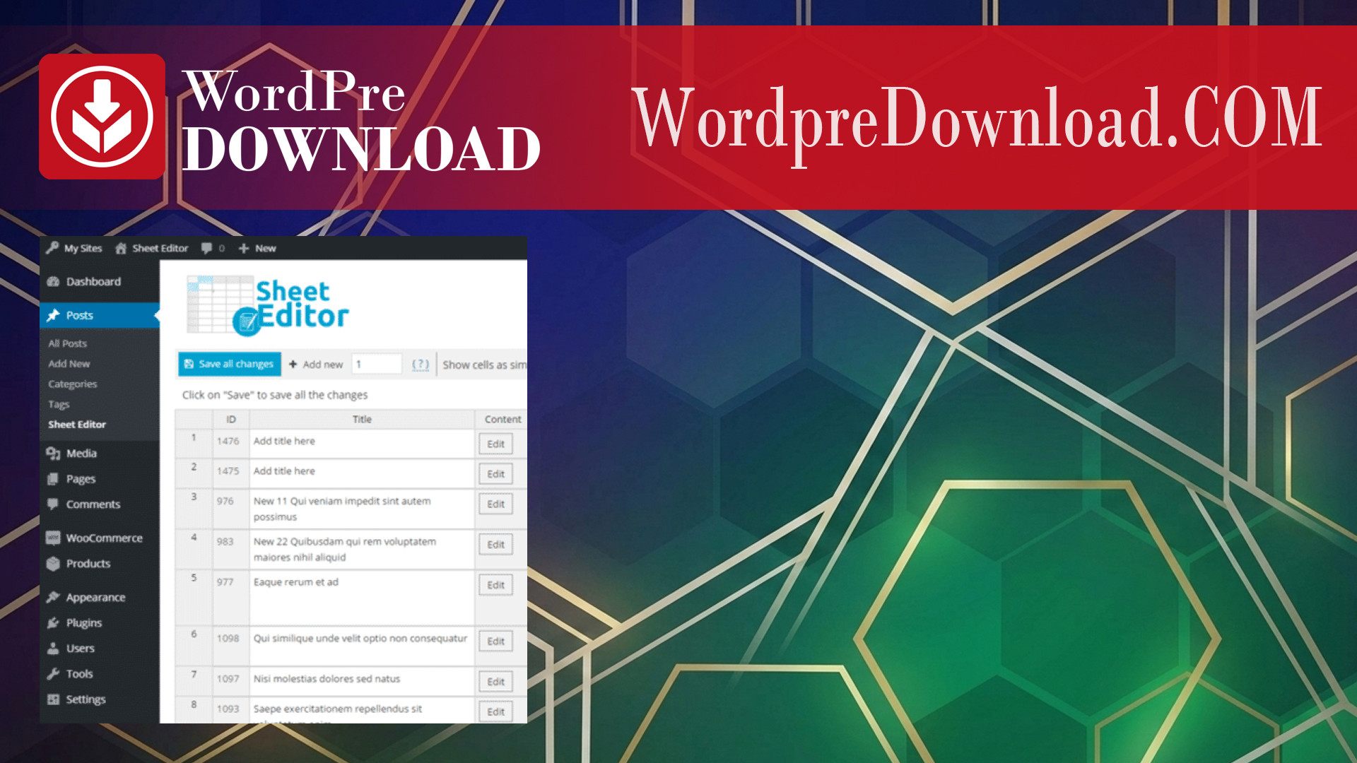 WP Sheet Editor – Taxonomy Terms Pro – WordpreDownload.COM