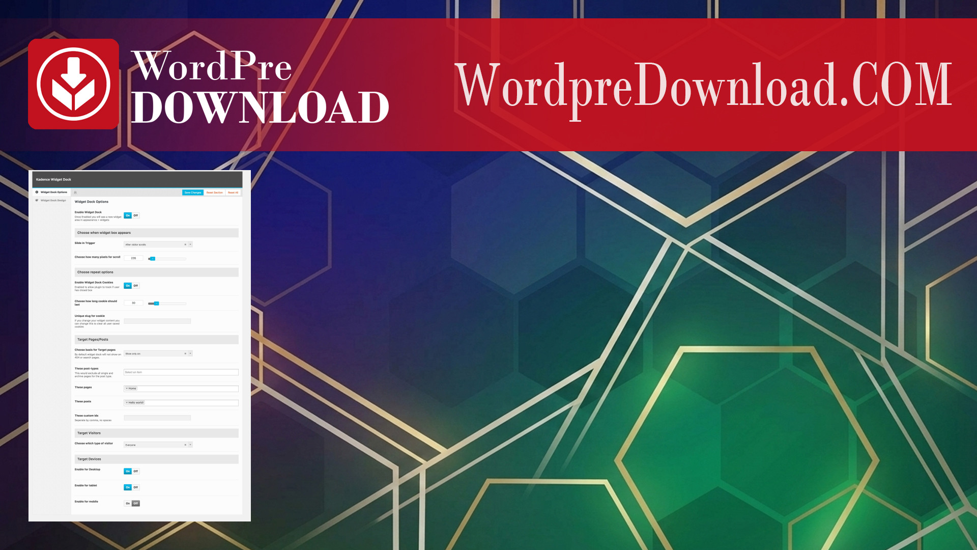 Kadence WP Widget Dock Plugin – WordpreDownload.COM
