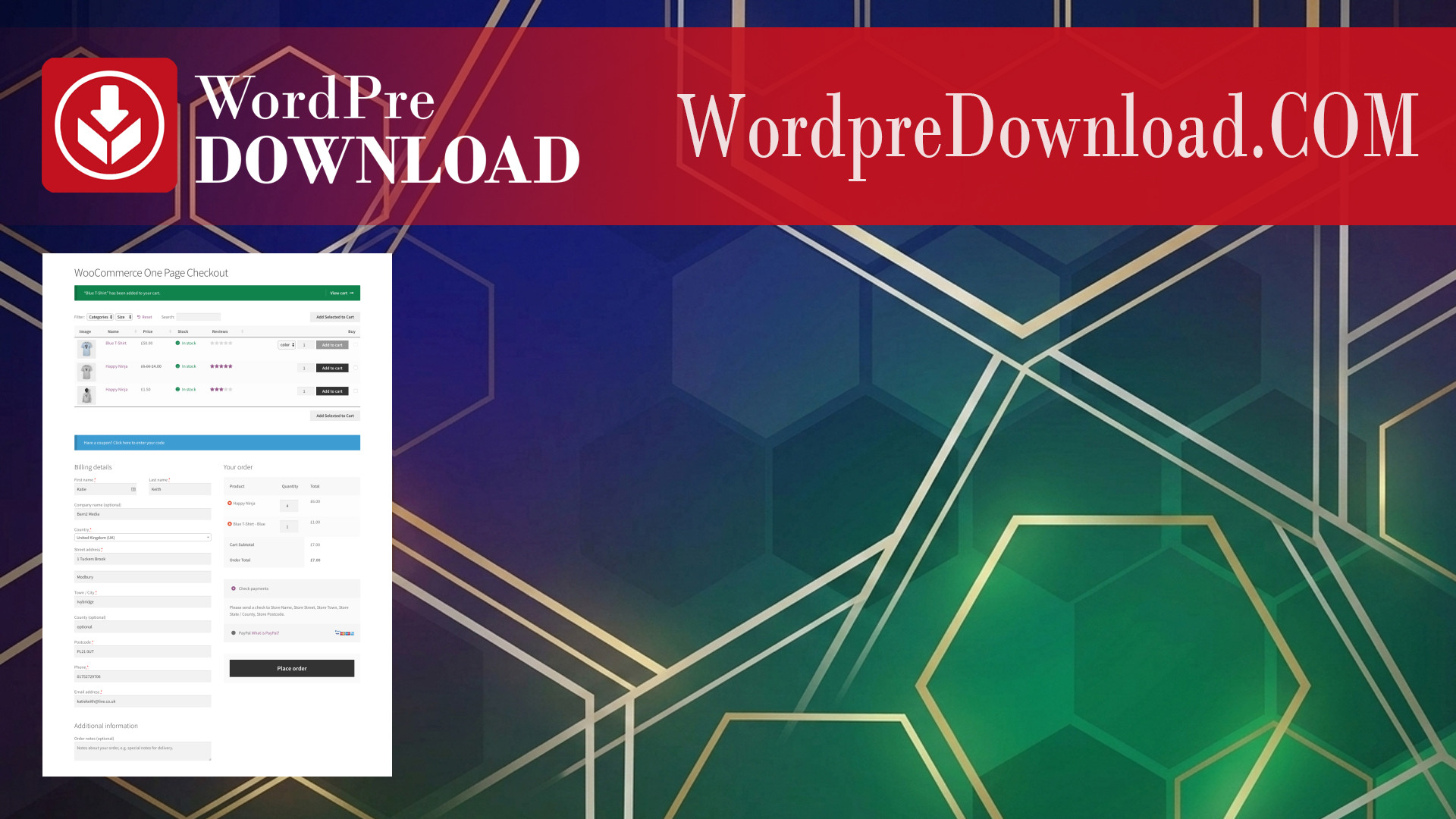 WooCommerce One Page Shopping – WordpreDownload.COM