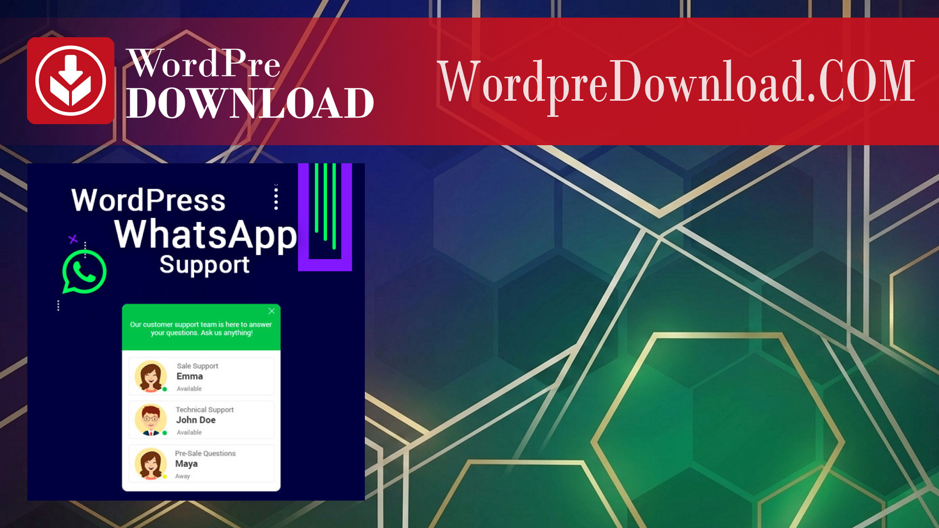WordPress WhatsApp Support – WordpreDownload.COM