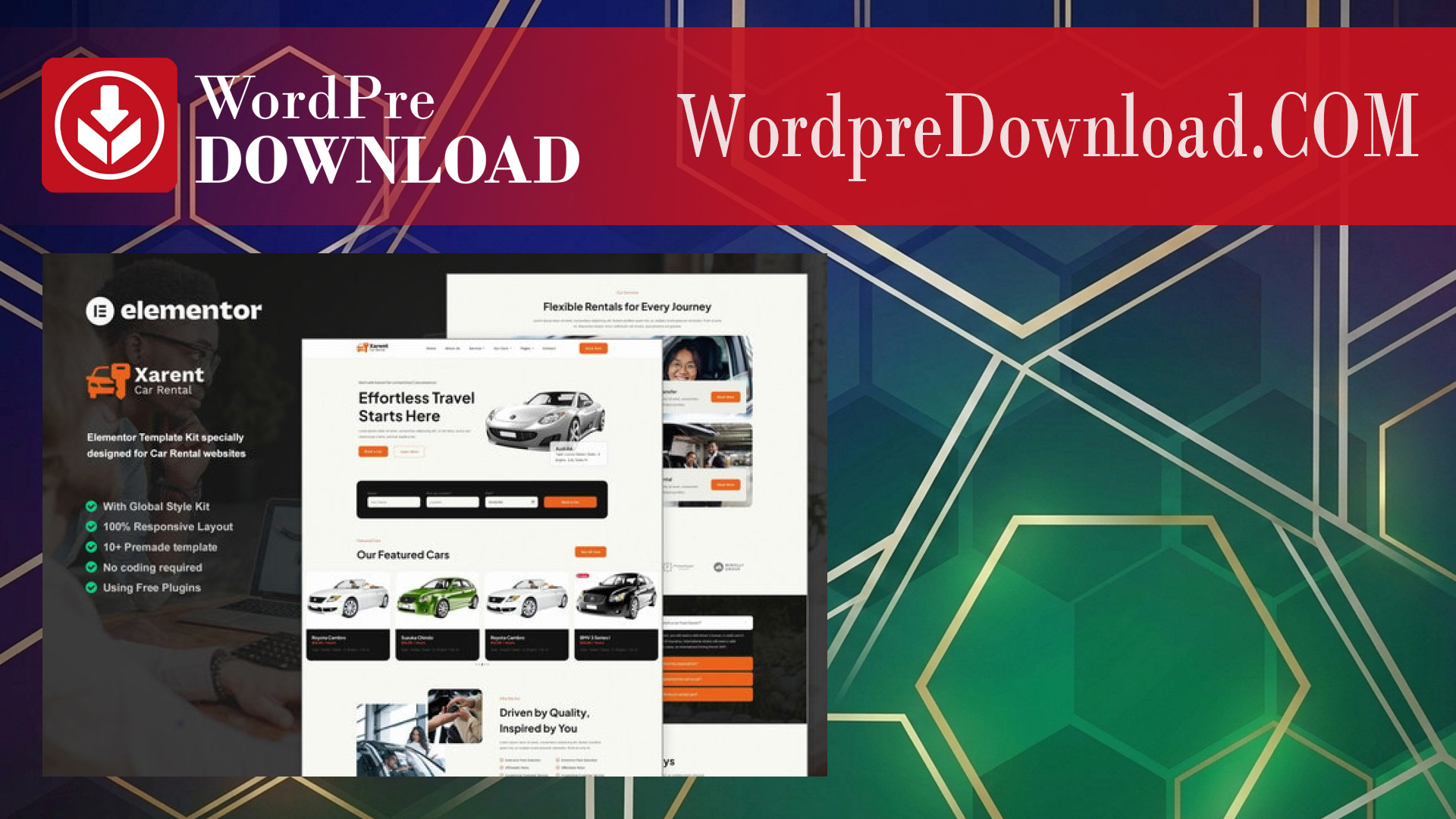 Xarent – Car Rental Elementor Template Kit – WordpreDownload.COM