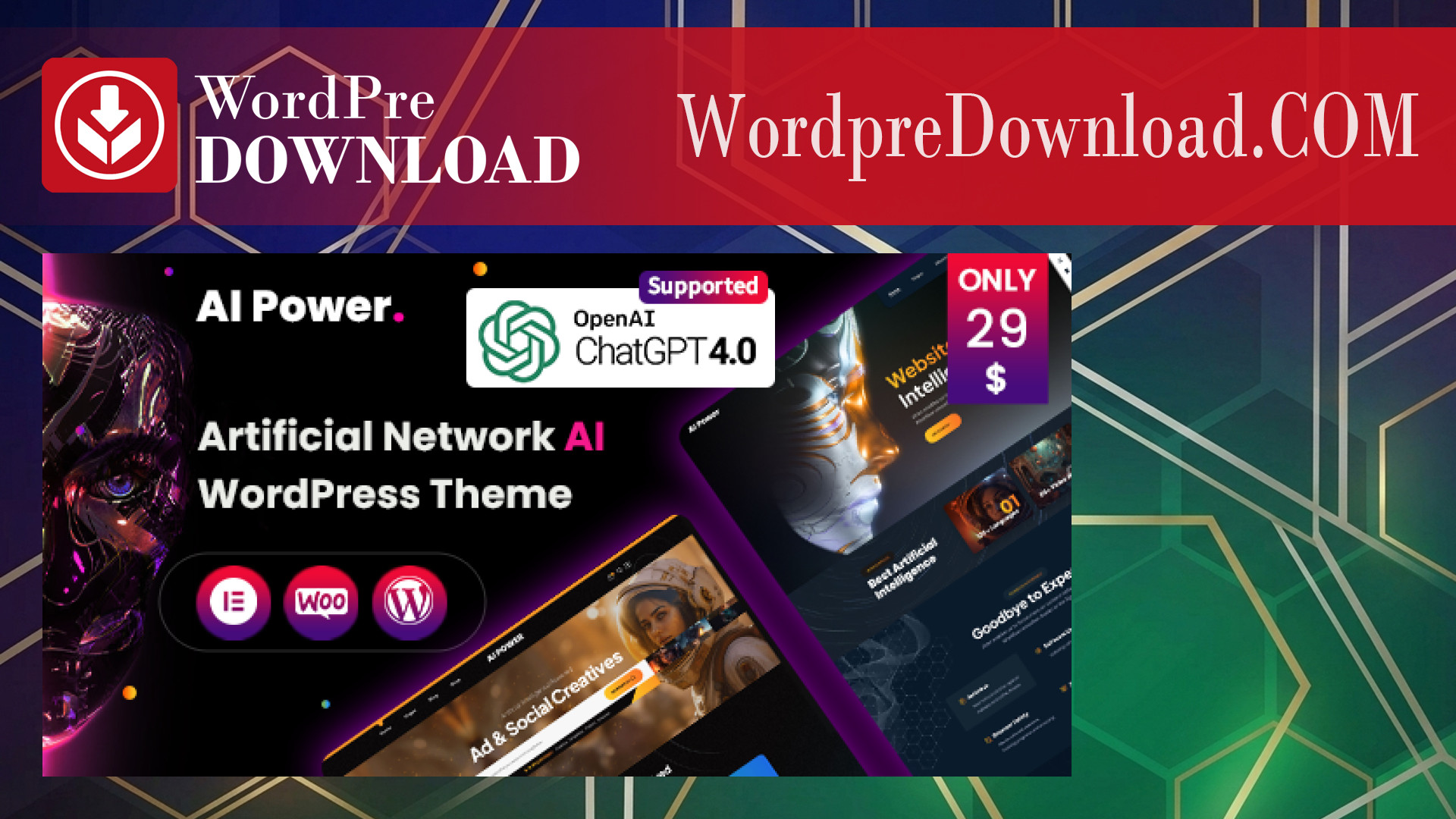 AI Power – Artificial Neural Network AI Theme – WordpreDownload.COM