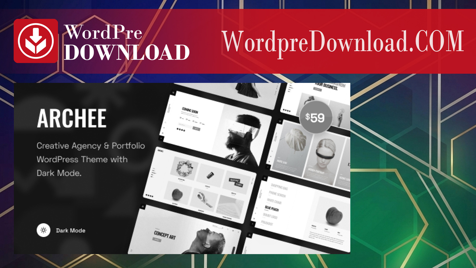 Archee – Creative Agency and Portfolio WordPress Theme – WordpreDownload.COM