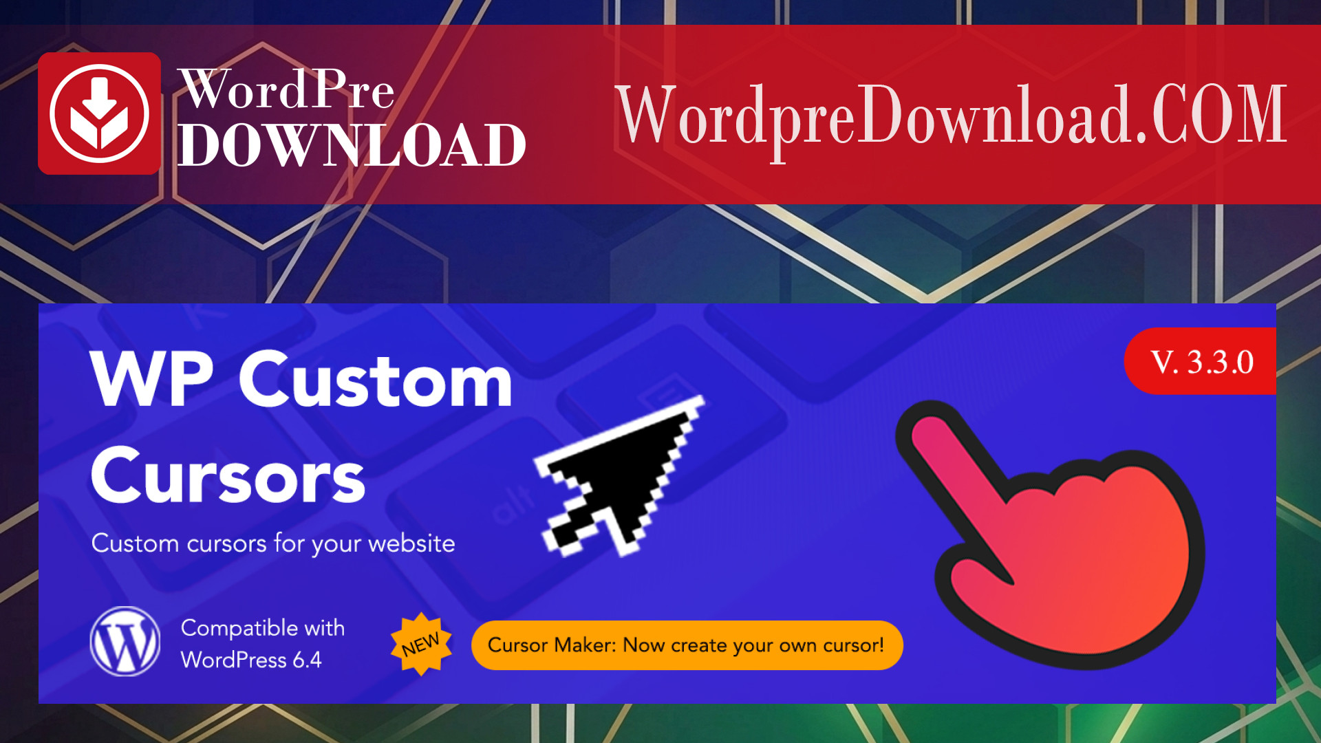 WP Custom Cursors Plugin – WordpreDownload.COM