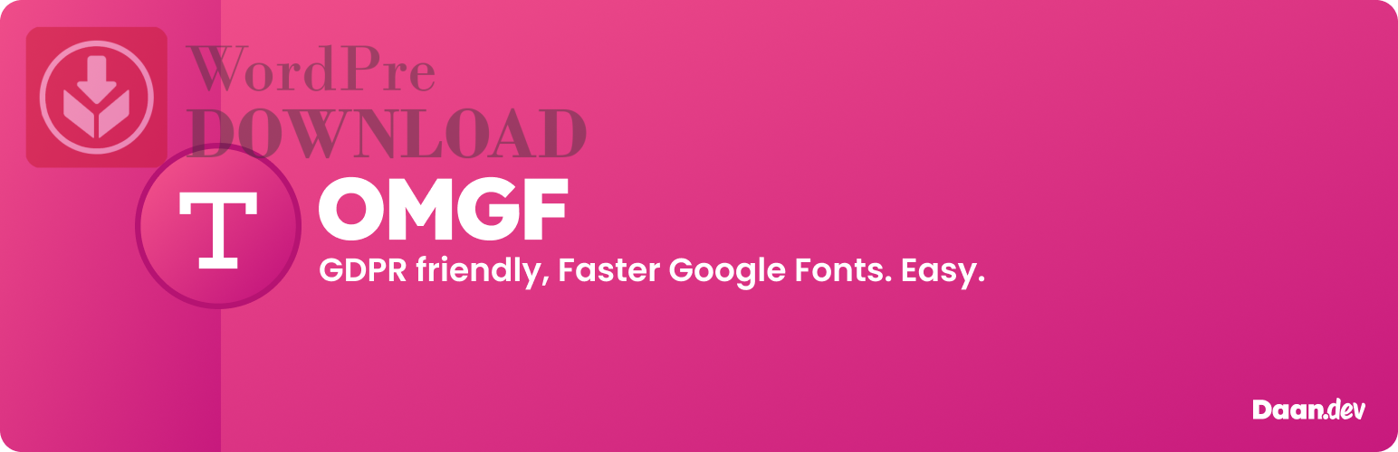 OMGF Pro – Host Google Fonts Locally for WordPress – WordpreDownload.COM