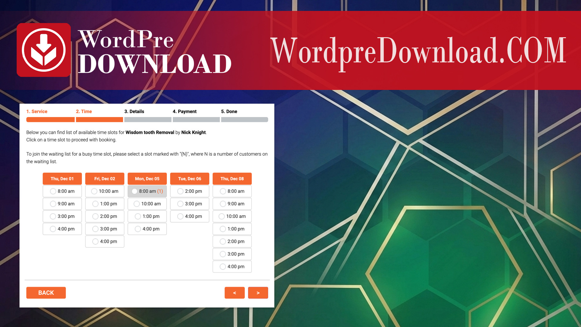 Bookly Waiting List – WordpreDownload.COM