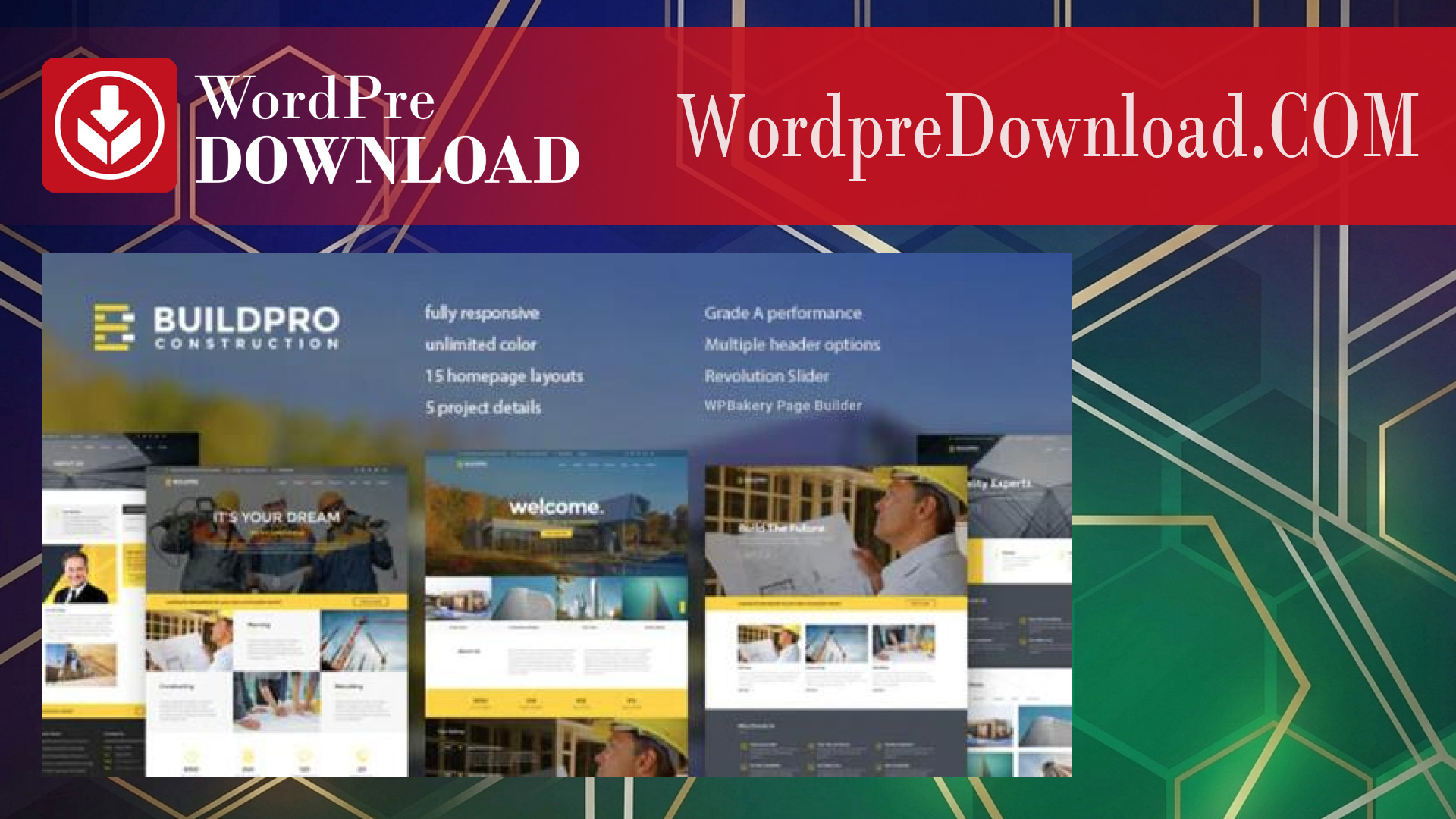 BuildPro – Business Building and Construction WordPress Theme – WordpreDownload.COM