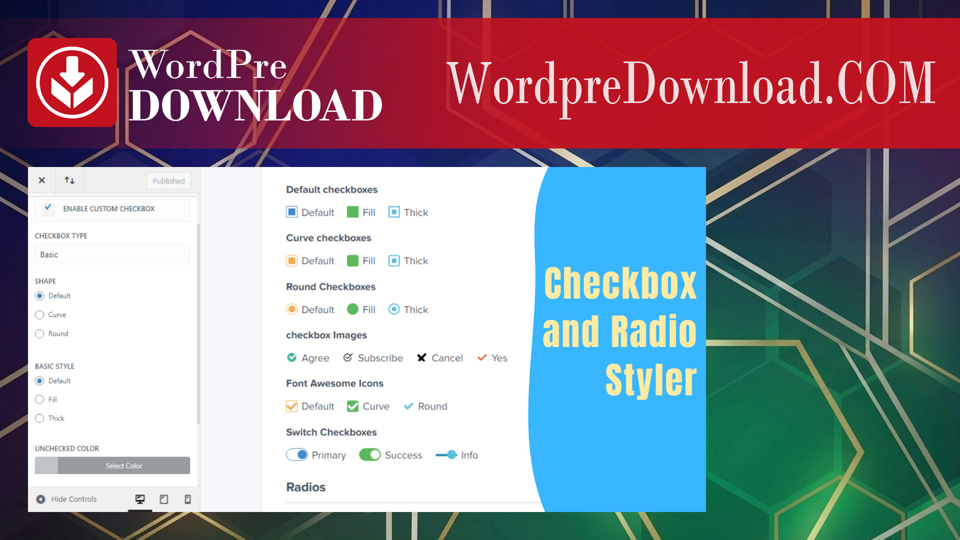 Checkbox and Radio Styler for Gravity Forms – WordpreDownload.COM