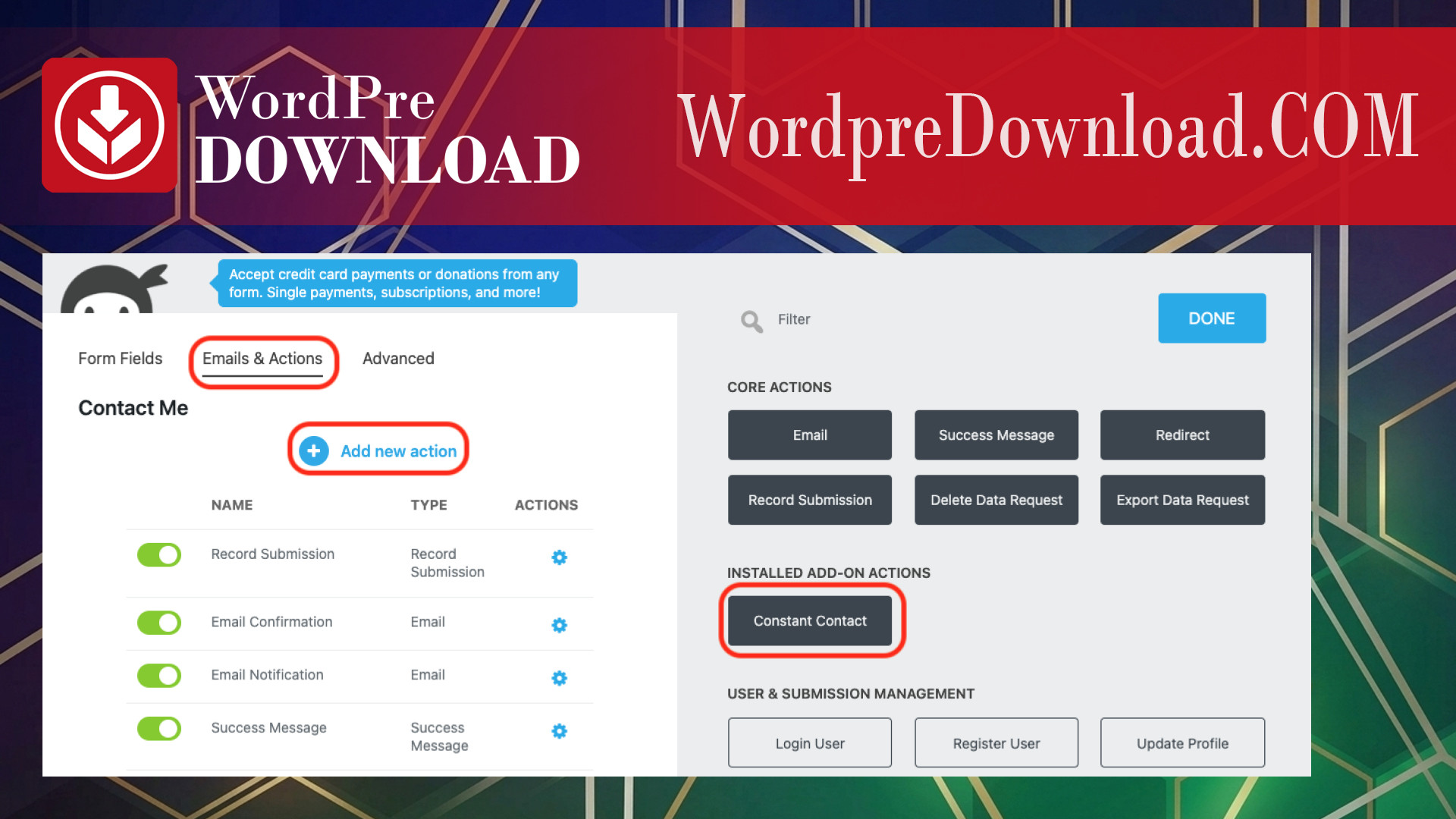 Ninja Forms Constant Contact – WordpreDownload.COM