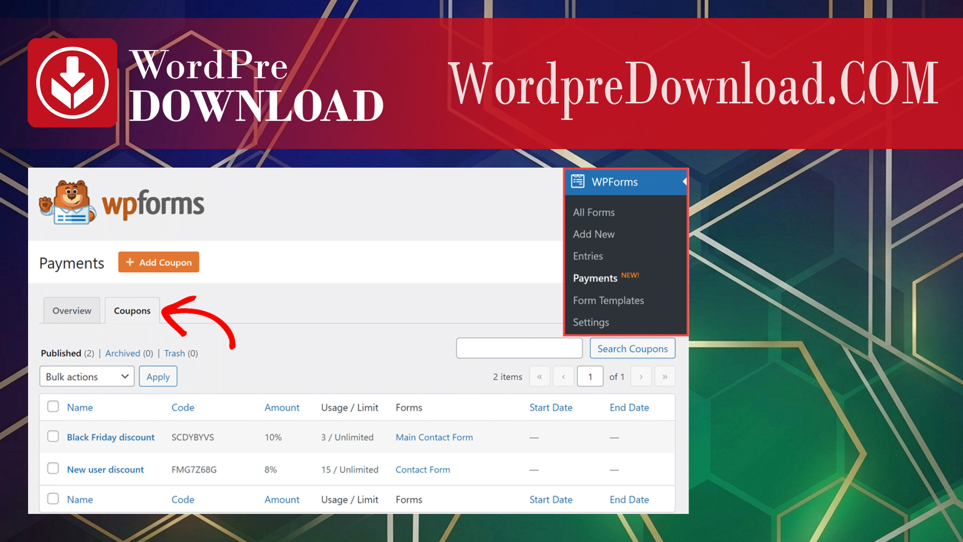 WPForms Coupons – WordpreDownload.COM