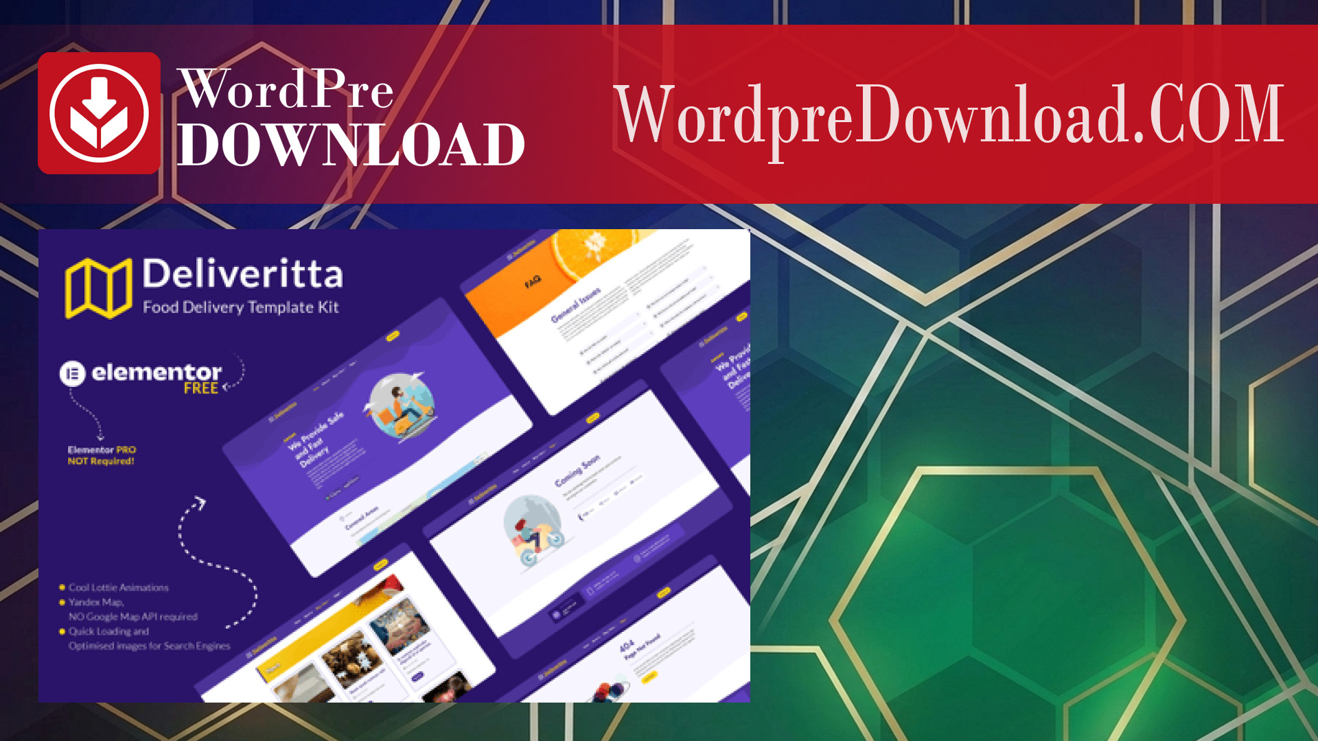 Deliveritta – Food Delivery Elementor Template Kit – Wordpredownload.com