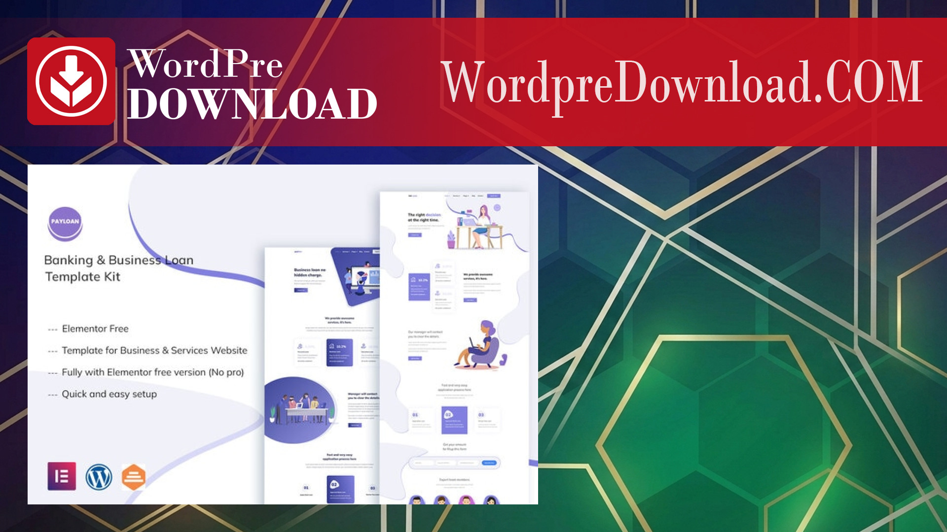 Payloan – Banking and Business Loan Elementor Template Kit – WordpreDownload.COM