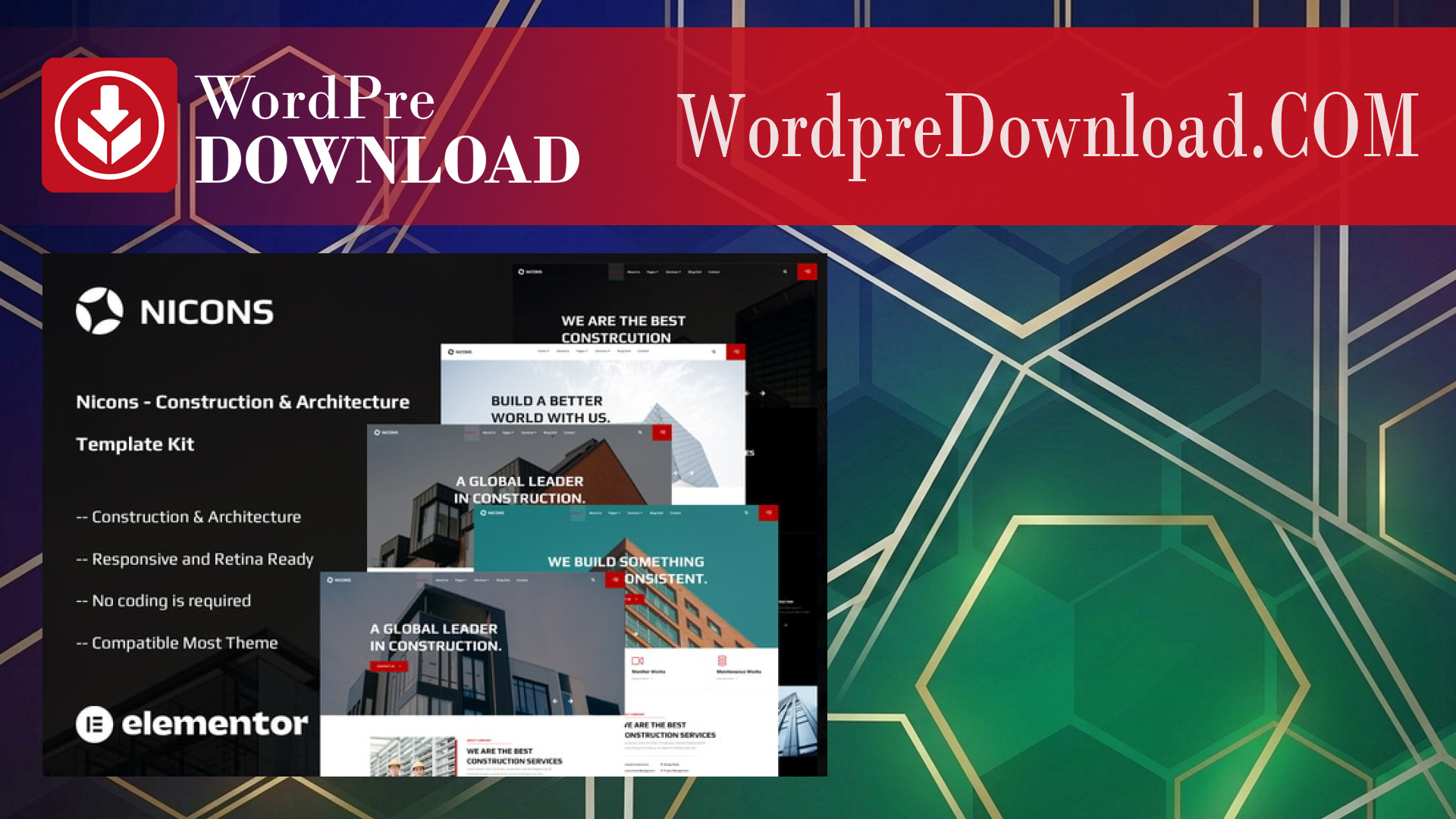 Nicons – Construction and Architecture Template Kit – WordpreDownload.COM