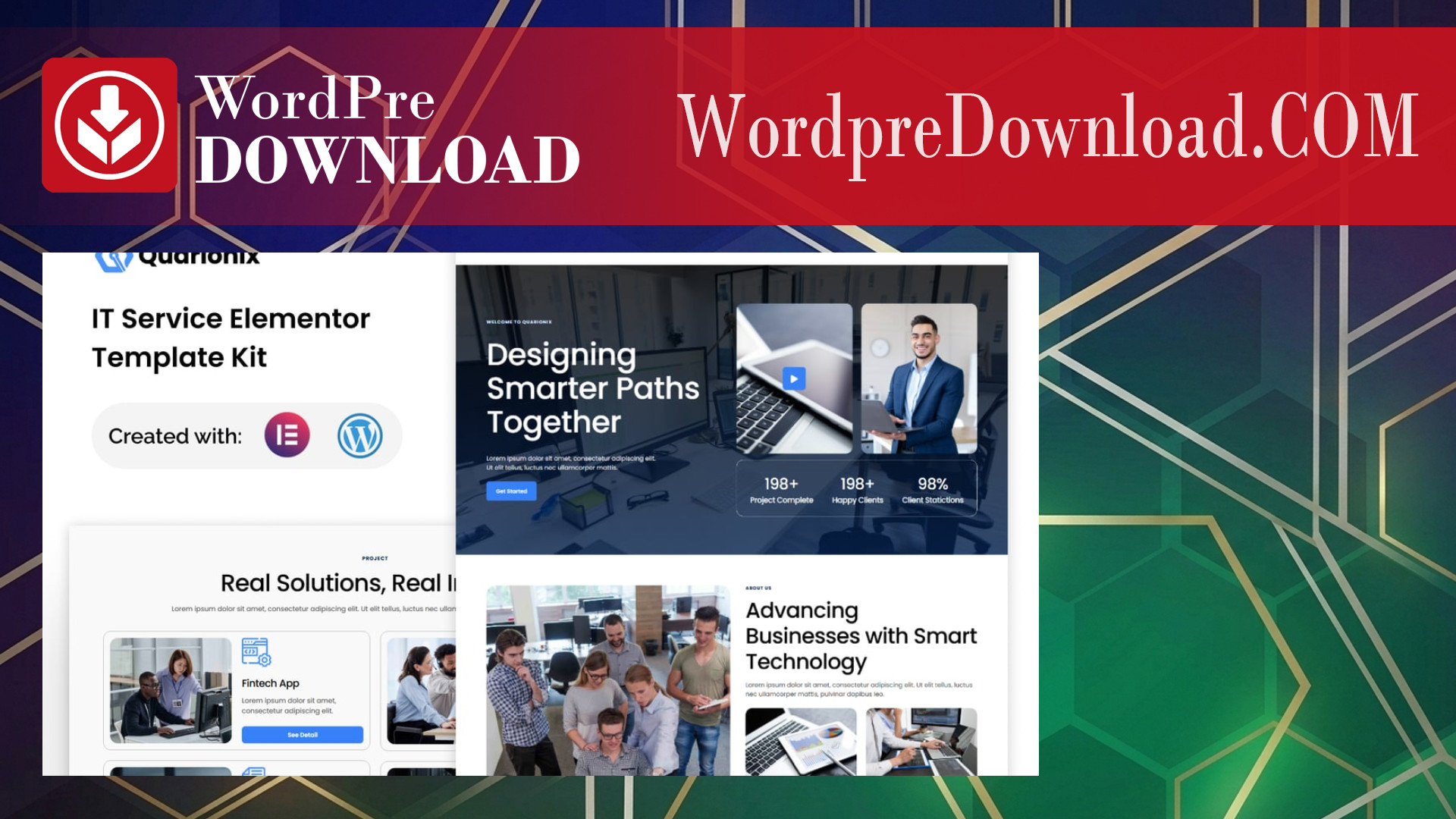 Quarionix – IT Service Elementor Template Kit – WordpreDownload.COM