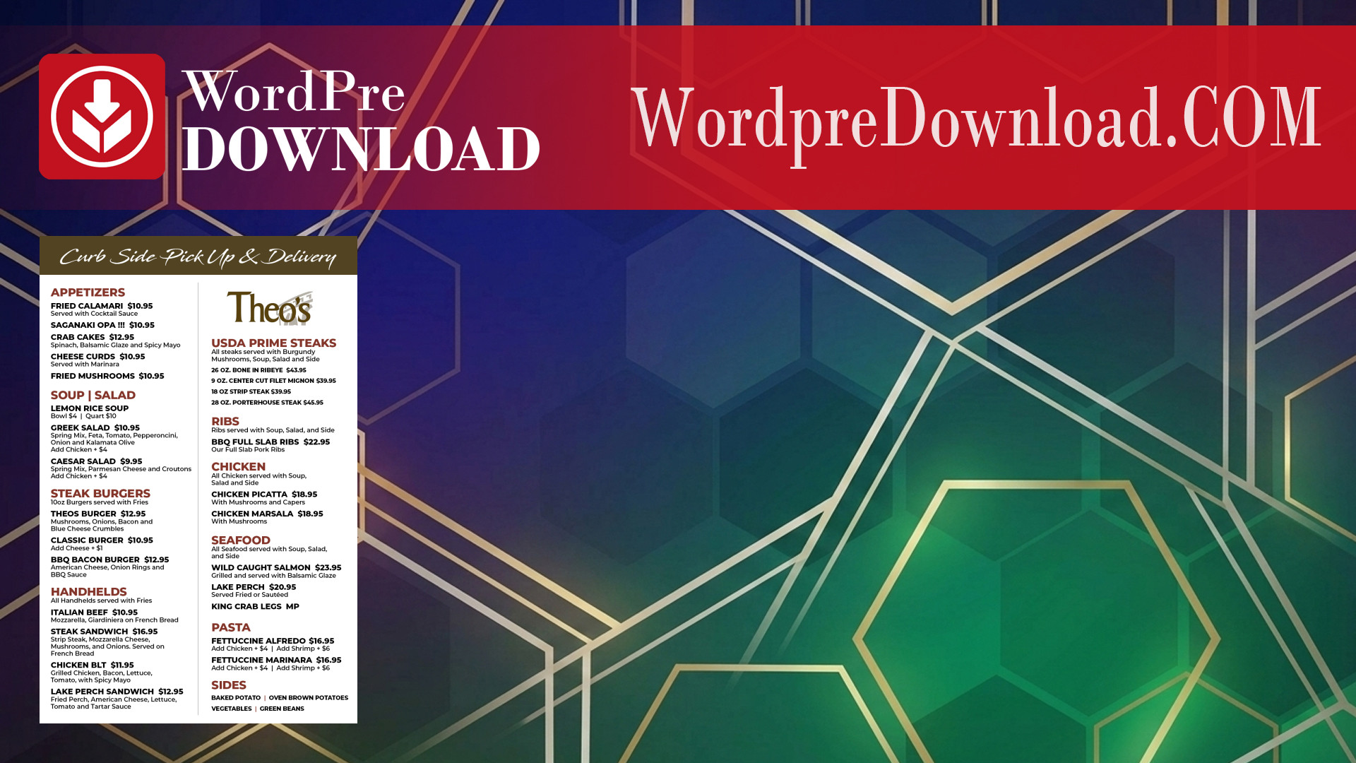 Restaurant Menu Delivery – WordpreDownload.COM