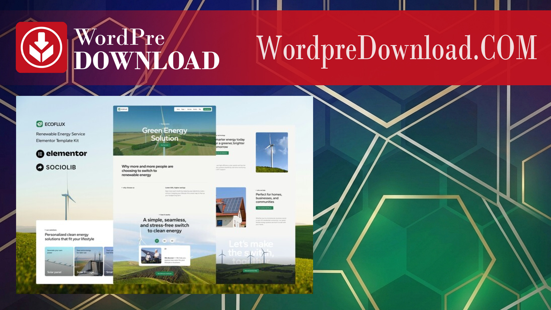Ecoflux – Renewable Energy and Solar Panel Elementor Template Kit – WordpreDownload.COM