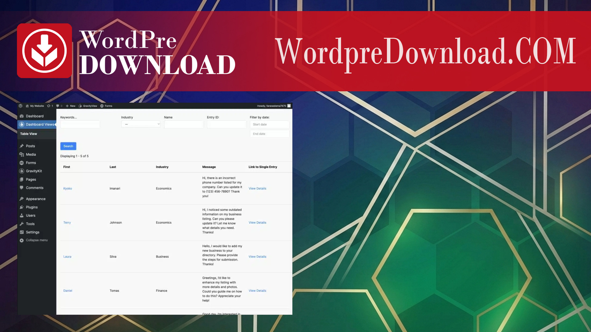 GravityView – Dashboard Views – WordpreDownload.COM