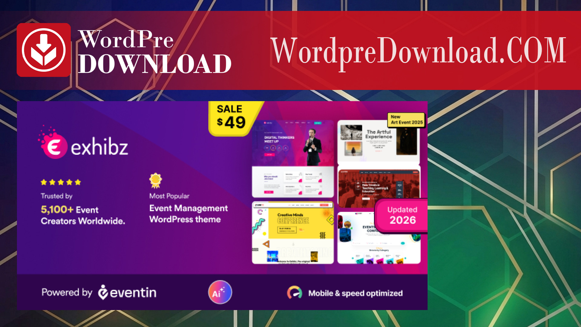 Exhibz – Event Conference WordPress Theme – WordpreDownload.COM