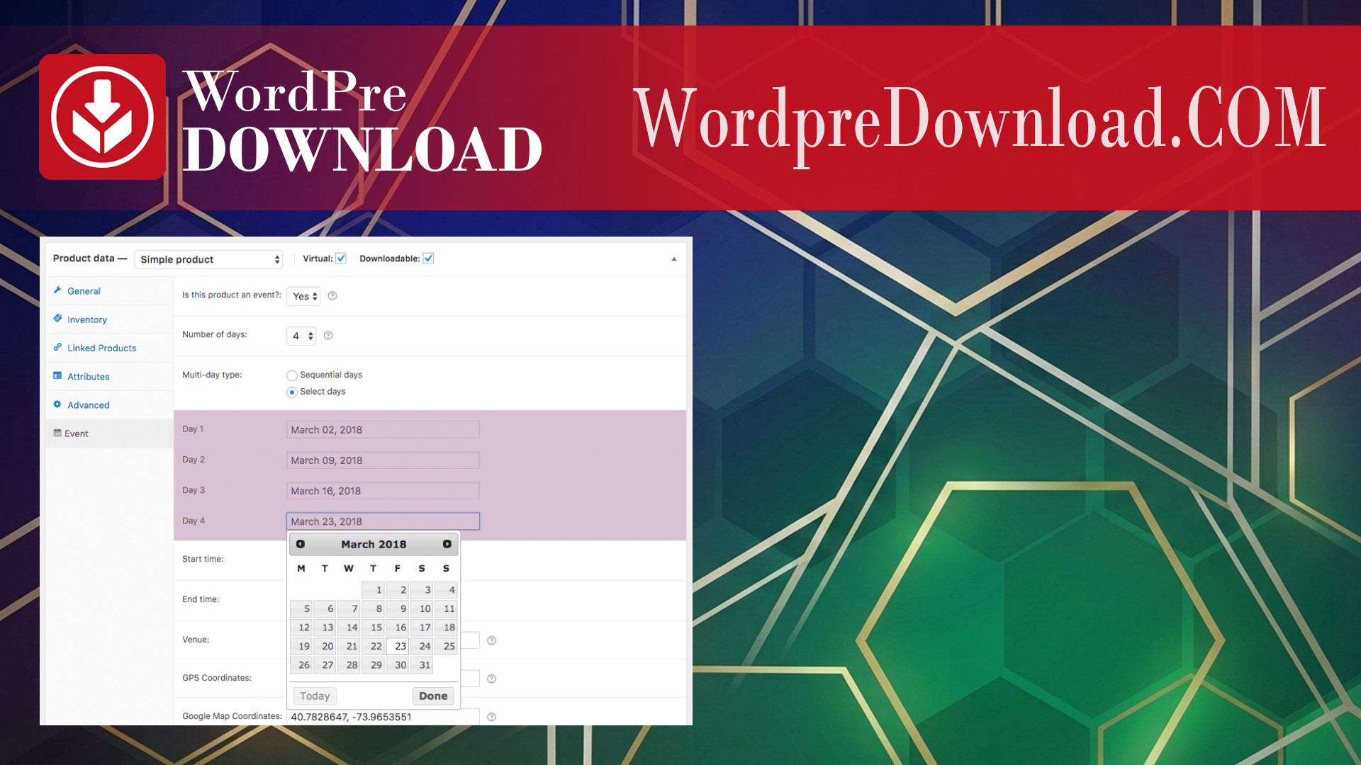 FooEvents Multi-day Plugin – WordpreDownload.COM