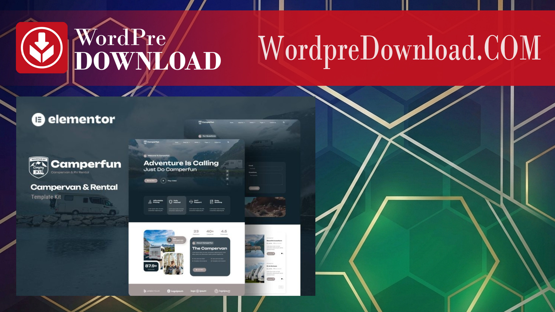 Camperfun – Campervan and Rental Elementor Template Kit – WordpreDownload.COM