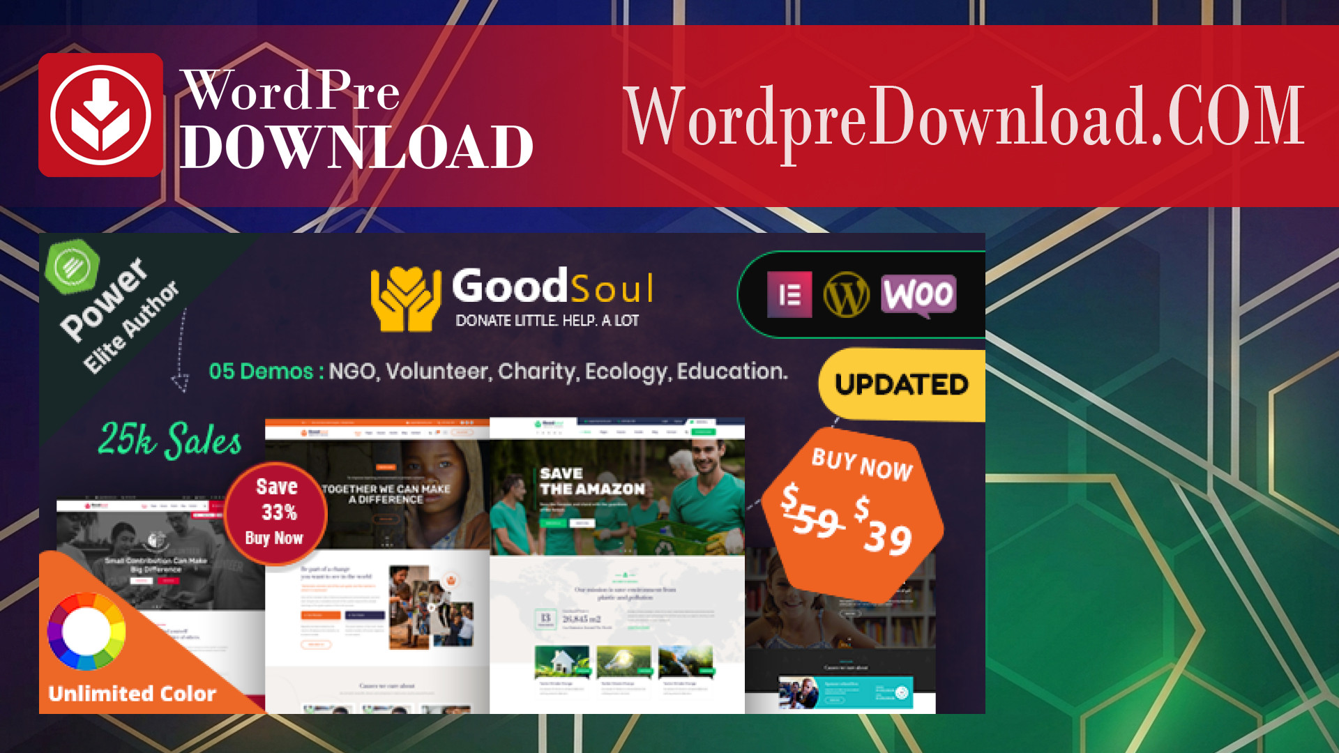 GoodSoul – Charity and Fundraising WordPress Theme – WordpreDownload.COM