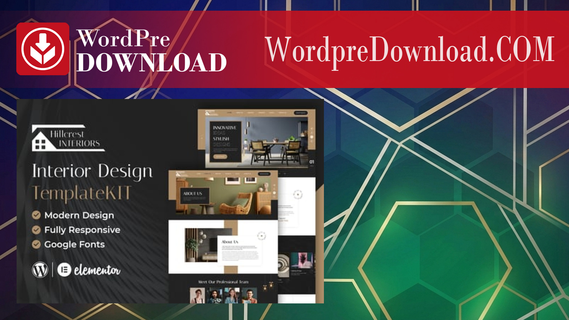 Hillcrest – Interior Design Elementor Template Kit – WordpreDownload.COM