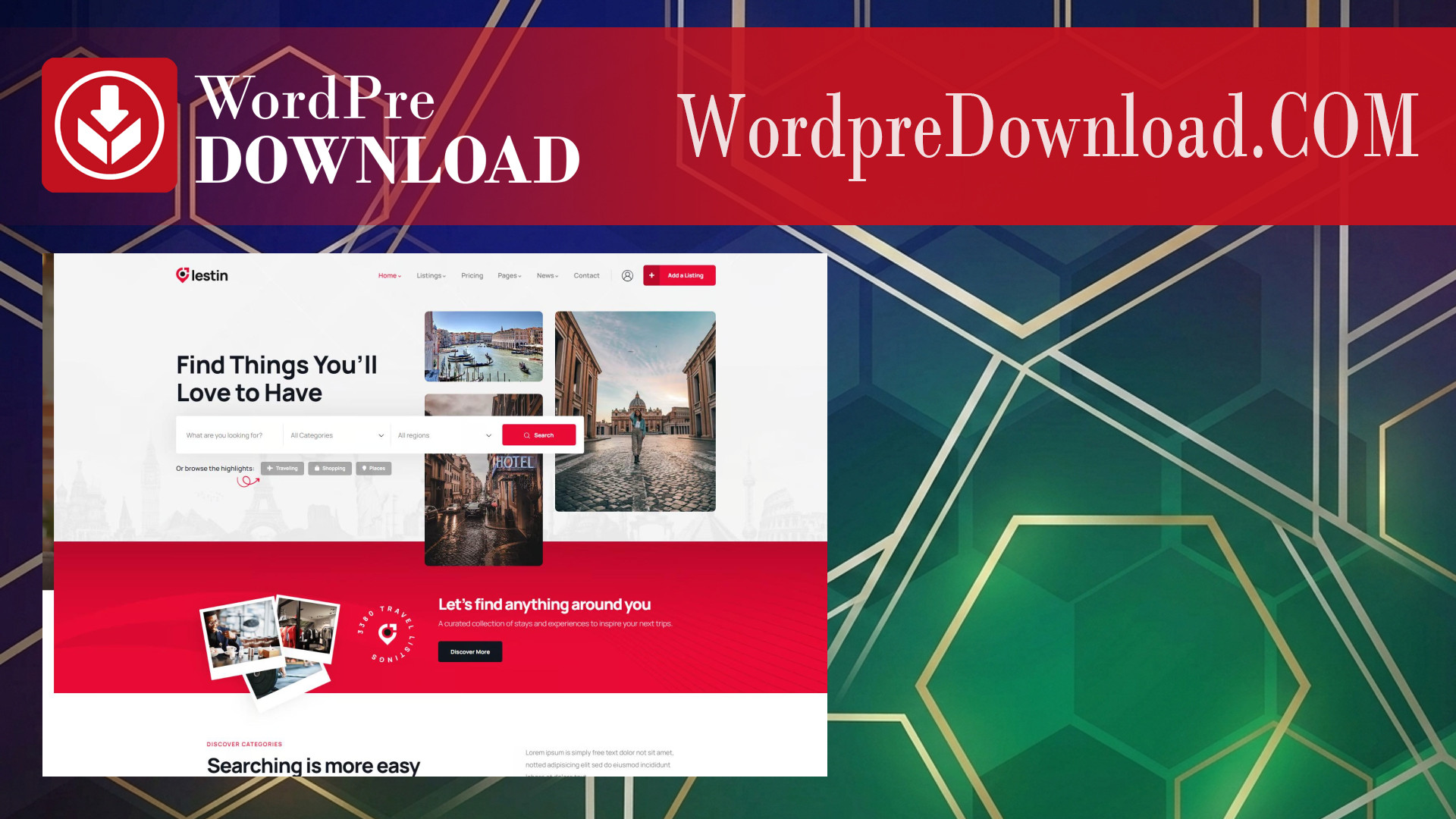 Lestin – Directory Listing WordPress Theme – WordpreDownload.COM