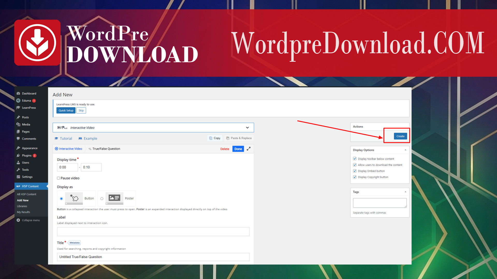 LearnPress H5P Content – WordpreDownload.COM